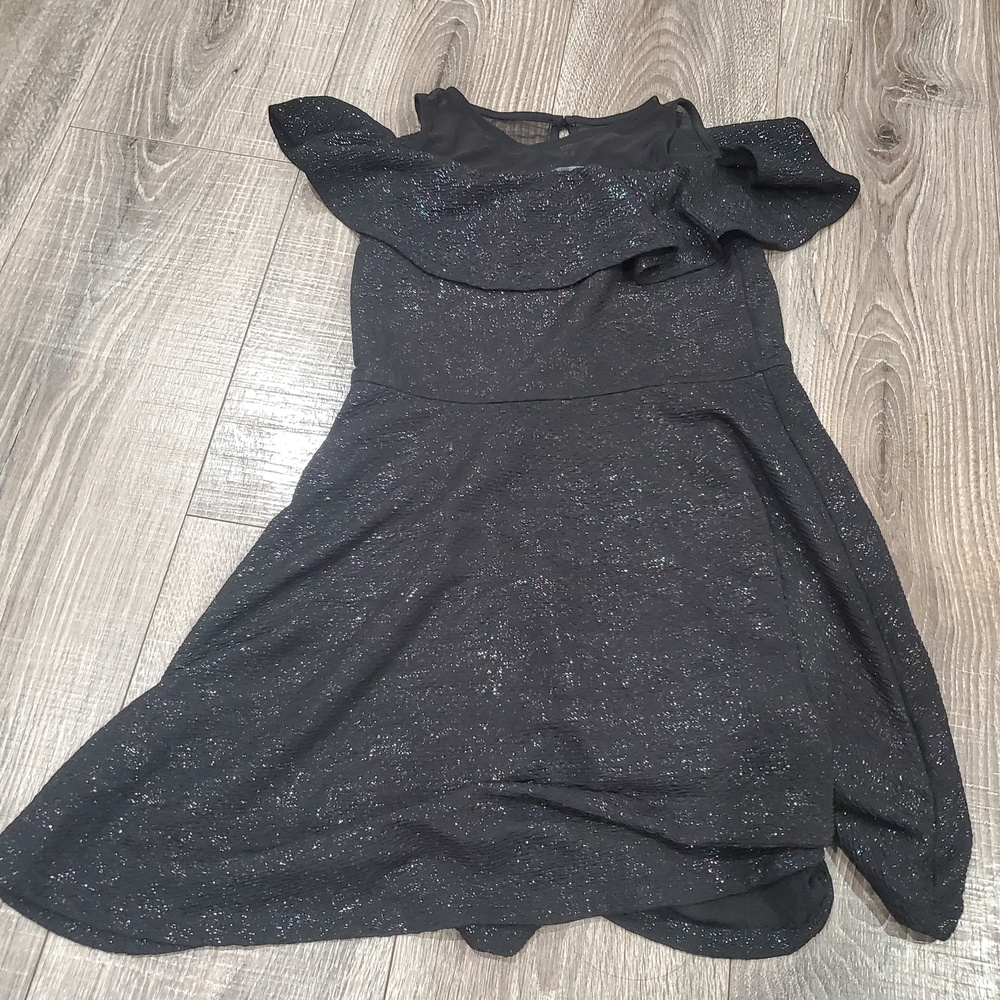 Girls Dress Size M/14 Disney Black Sparkling Attire